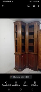 4 librerie Stile Antico Luigi XVI In Essenza Massello di Noce e Ciliegio - Foto 1 di 22