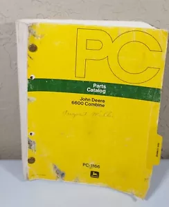 Genuine John Deere 6600 Combine Parts Catalog PC-1166 1982 Dealer Service - Picture 1 of 10