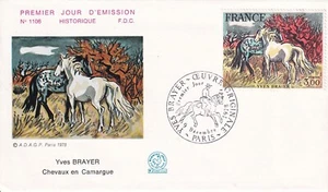 FRANCE 1978,  THREE FIRST DAY COVERS, TOURNAMENT, ETCHING, HORSES - Picture 1 of 3