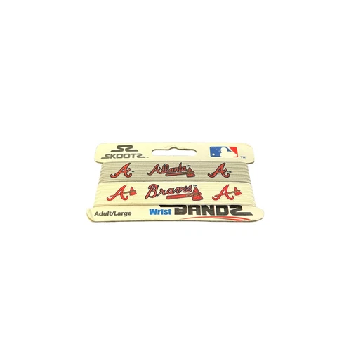 Atlanta Braves Wristband 2 Pack Skootz Baseball MLB Bracelet Fashion Fan Cover