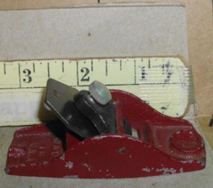 Vintage Finger Press Woodworking 3-1/4" Mini Plane Cast Aluminum, Made in USA - Picture 1 of 9