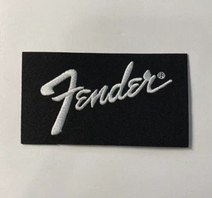 Fender Guitar Embroidered Iron / Sew on Patch Laser Cut Badge Metal Guitar Rock - Picture 1 of 1