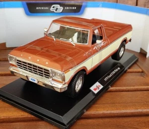Maisto 1979 Ford F150 Pick-Up Truck Brown Beige 1:18 Size Special Edition - Picture 1 of 9