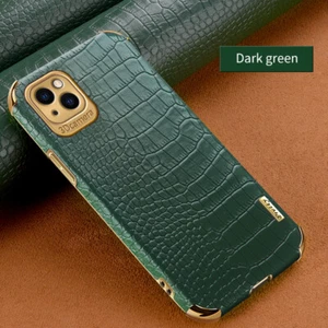 Funda delgada de cuero a prueba de golpes para teléfono para iPhone 12 Pro 14 Plus 15 Pro Max 16 - Imagen 1 de 11