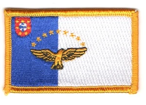 Gesticktes Aufnäher PATCH Flagge Azoren AZOREN PORTUGAL FLAG PATCH EMBROIDERED - Bild 1 von 1