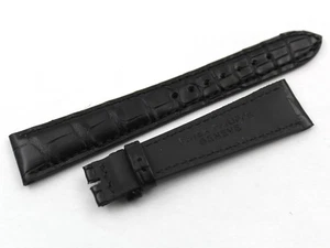 Strap Band Patek Philippe Alligator Veritable Black19/14mm Handmade Watch - Picture 1 of 5