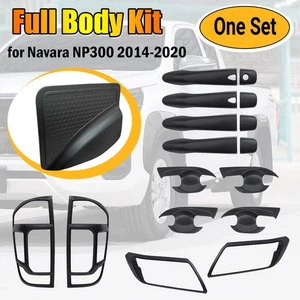 Body Kit Head Tail Light Cover Handle Guard For Nissan Navara NP300 2014-2020 - Picture 1 of 12