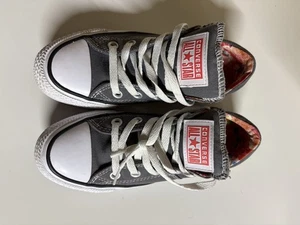 Scarpe Converse All Star Madison Floreali Taglia 5 Chuck Taylor Grigio - Donna Ragazza - Foto 1 di 9