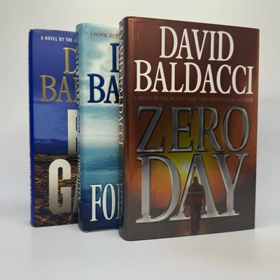 David Baldacci 3First Edition Book Lot Zero Day Forgotten End game John Puller Foto 1 de 4
