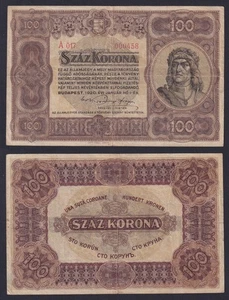 Banconota Ungheria 100 korona 1920 P.-63 BB/VF - Picture 1 of 2