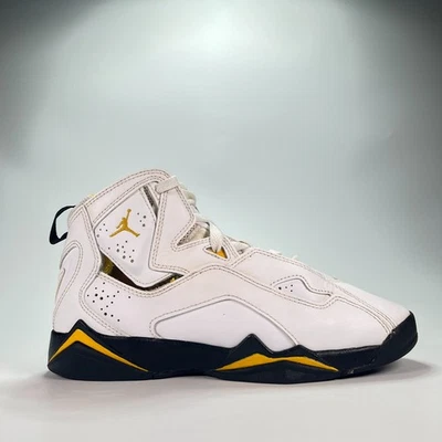 Zapatos de baloncesto Air Jordan True Flight blancos amarillos 343795-107 juveniles talla 6Y Foto 1 de 4