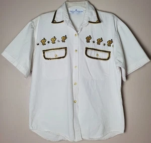Vintage La Costa Spa California Kurzarm Safari Shirt Elefanten Strass  - Bild 1 von 10