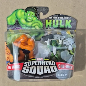 Marvel Super Hero Squad - The Thing and She-Hulk Figures ~ Hasbro 2007 - Picture 1 of 5