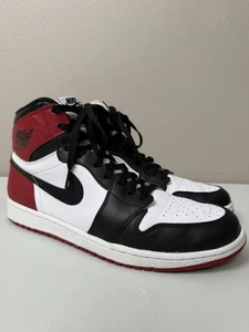 Nike Air Jordan 1 Retro High Black Toe Herren 11,5 555088-184 Basketball 2013 Bred - Bild 1 von 9