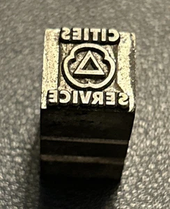 Cities Service logo | vintage letterpress printing block - Picture 1 of 4