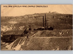 c1910 Abe Lincoln Mine Cripple Creek Colorado CO Teller County Postcard - Picture 1 of 2