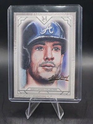 2023 Topps Museum Collection Matt Olson Canvas Artist Proof /50 #CCR-11 Braves - Image 1 of 2