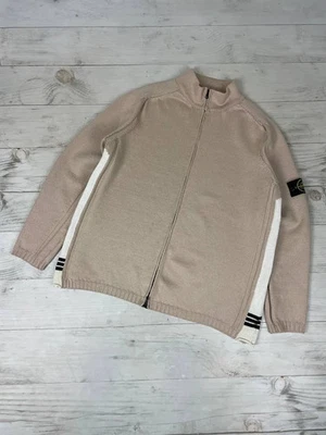 Vintage Stone Island Knit Sweater 2003 Full Zip Men Size 2XL Beige - image 1 of 4