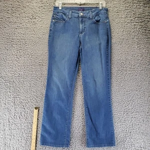 NYDJ Jeans Damen 10 blau gerades Bein mittlerer Bund Stretch Denim USA - Bild 1 von 12