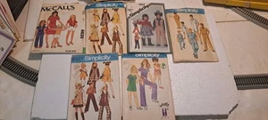 Lot Of 6 Vintage Sewing Patterns From 60s, 70s And 80s - Picture 1 of 7