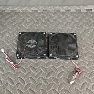 Paire de ventilateurs boîtier 140 mm Lian LI - LI121225BL-4-A DC 12V 0,27A pièces ordinateur noir - Photo 1/8