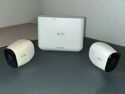 Arlo Base w/2x Netgear Arlo Pro VMC4030 Wireless Security Camera with Battery - Image 1 of 4