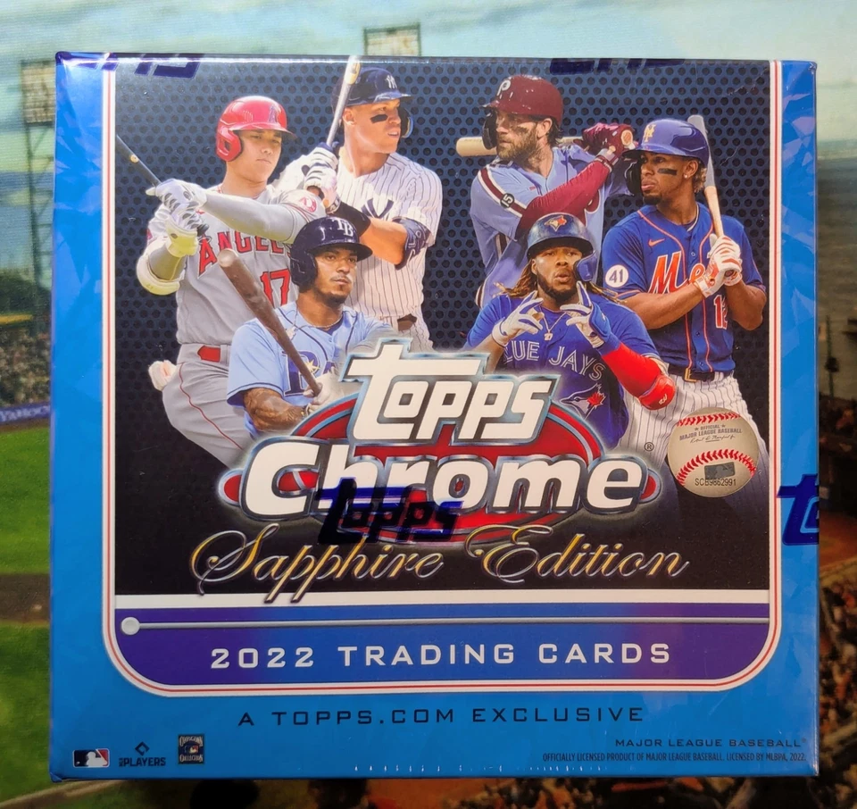 2022 Topps Chrome Sapphire MLB Baseball Cards Factory Sealed Hobby Box New - Image 1 of 1