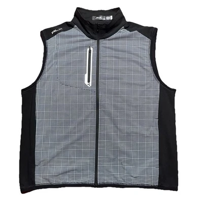 RLX Ralph Lauren Vest Mens XL Gray/Black Golf Full Zip - Image 1 of 4