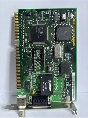 Intel 307708-004 16-Bit ISA EtherExpress 16 8/16 Lan Adapter Card with COAX - Image 1 of 4