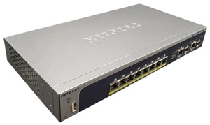 Netgear ProSafe M4100-D10-POE 8 Port 10/100 Mbps Fast Ethernet Managed Switch - Picture 1 of 4