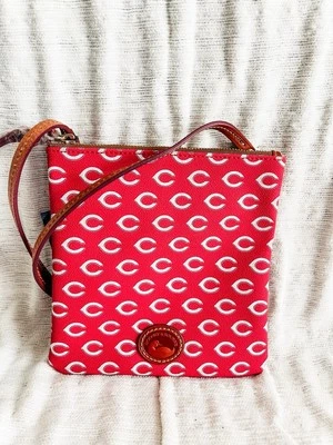 NWT Dooney & Bourke Cincinnati Reds MLB North South Top Zip Crossbody - Image 1 of 4