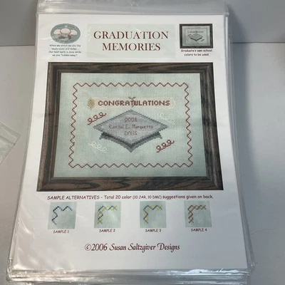 Graduation Memories Susan Saltzgiver Designs Counted Cross Stitch Pattern 2006 - Image 1 of 4