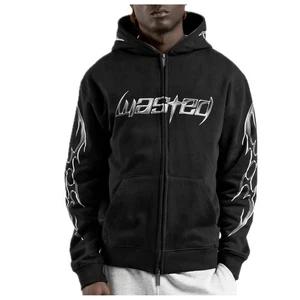 WASTED Paris Sudadera Con Capucha Full Zip Metal Blade Adulto Original 100% - Imagen 1 de 7