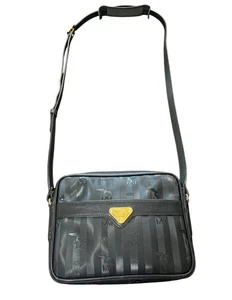 Maison Mollerus MM SUISSE Umhängetasche schwarz mit Logomuster Crossbody - Bild 1 von 9