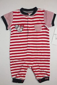 GUESS BABY JUNGEN ROT 1C GUESS LOGO GRÖSSE 0-3 MONATE NEU MIT ETIKETT - Bild 1 von 4