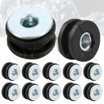 Rubber Grommets Pressure Relief Cushion Fit for NINJA 250R 300 ZX7R ZX636R ZX9R - Image 1 of 4