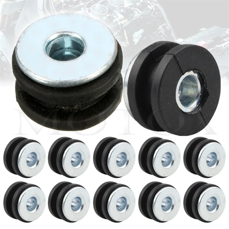 Buje de perno para tanque de combustible de gasolina de motocicleta 10 piezas apto para Honda Yamaha Foto 1 de 4