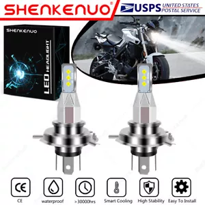 For BMW F800R 2015 2016 2017 2X 9003 H4 LED Headlights Bulb 55W High Power White - Foto 1 di 12