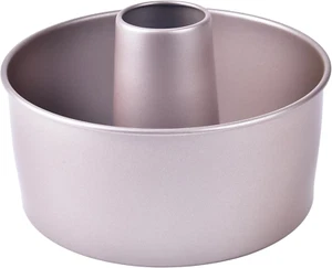 Angel Food Cake Pan, 8-Inch with Removable Loose Bottom Non-Stick Chiffon Tube P - Picture 1 of 7
