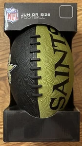 New! Logo Brands NFL New Orleans Saints Junior Size Rubber Football - Picture 1 of 4
