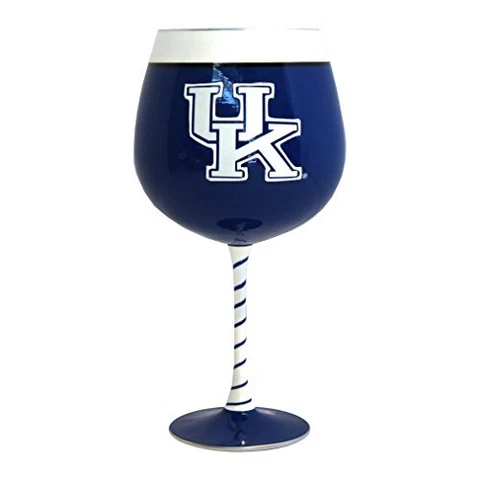 NCAA Kentucky Wildcats 33 Oz Hand Painted Artisan Wine Glass Cover