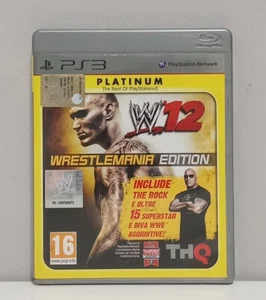 W12 Wrestlemania Edition Platinum PS3 Playstation 3 WWE 12 - Imagen 1 de 3