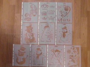 10x Schablone Heike Schäfer Design Format A5 NEU-verschiedene Motive siehe Fotos - Bild 1 von 11