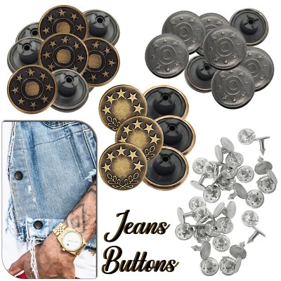 High Quality Replacement Jeans Buttons 17mm Hammer On Denim Jackets Stud Button - Image 1 of 4