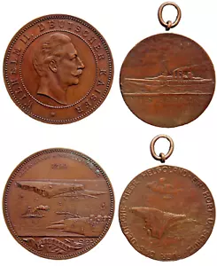 Medaille Helgoland 1890 Deutschlands jüngste Erwerbung + SMS Helgoland um 1911 - Bild 1 von 20