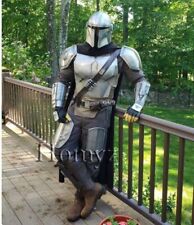 Silver Mandalorian Costume Medieval Full Suit of Mandalorian Star Wars Cosplay