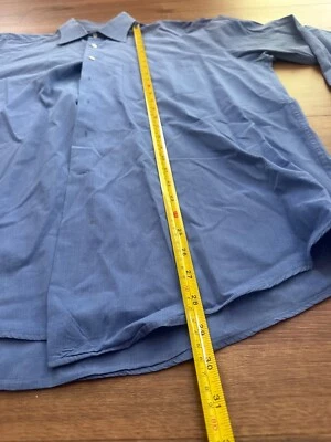 Camisa de vestir azul para hombre Giorgio Armani Le Collezioni puños franceses - 16 32/33 Foto 1 de 4