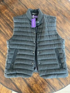 Ralph Lauren Purple Label Whitewell Wool Tweed Daunenweste XL Grau UVP 1495 - Bild 1 von 6