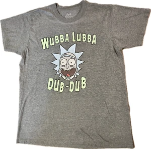 RICK AND MORTY WUBBA LUBBA DUB-DUB TEE TSHIRT ADULT MEDIUM M - PREOWNED - Bild 1 von 5