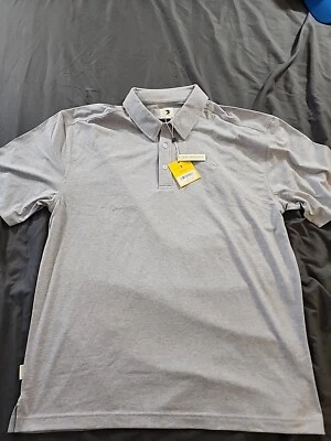 Утка голова сплава серый вересковый производительности рубашка-поло размер 2XL XXL - Изображение 1 из 4